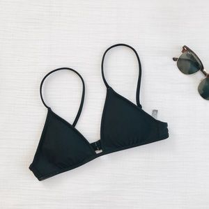 Aerie Black Spaghetti Strap Bikini